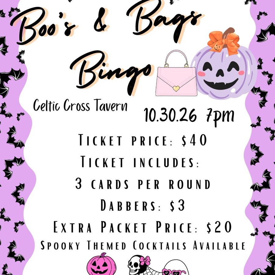 Boo’s & Bags Bingo 👛👻