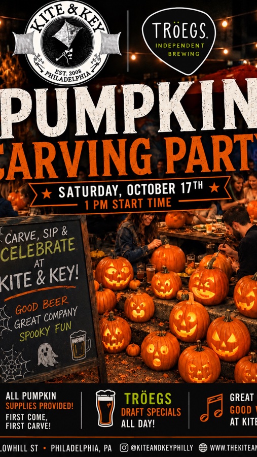 Troegs and Kite & Key Master of Pumpkin Carving