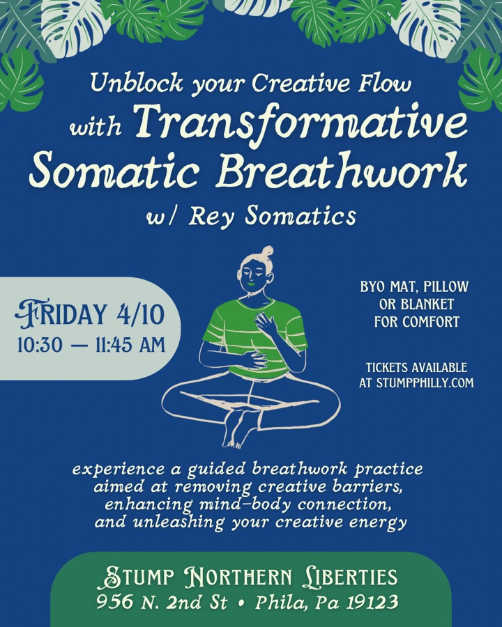Unblock Your Creative Flow with Transformative Somatic Breathwork w/ Rey Somatics
