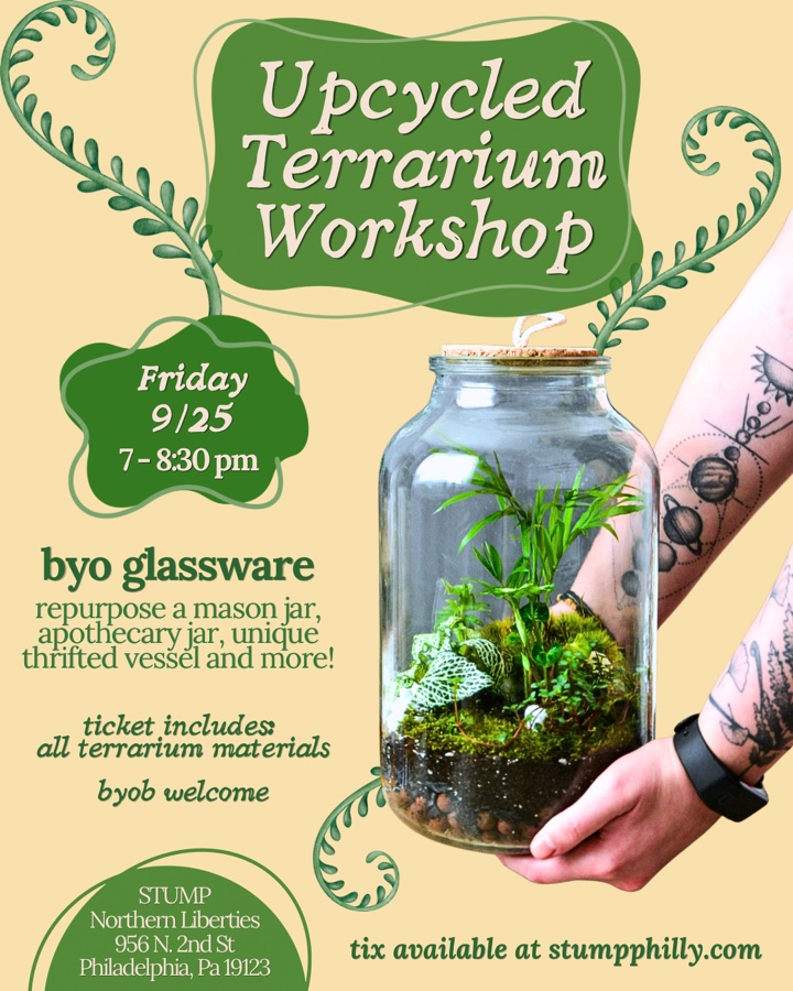 Upcycled Terrarium Workshop (Northern Liberties)