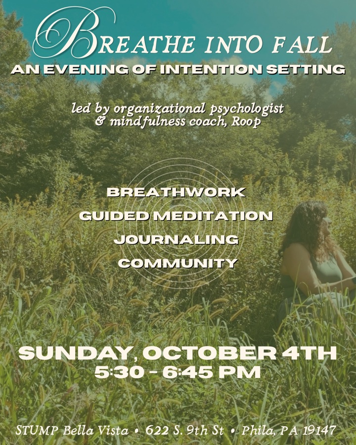 Breathe into Fall: Intention Setting w/ Roop
