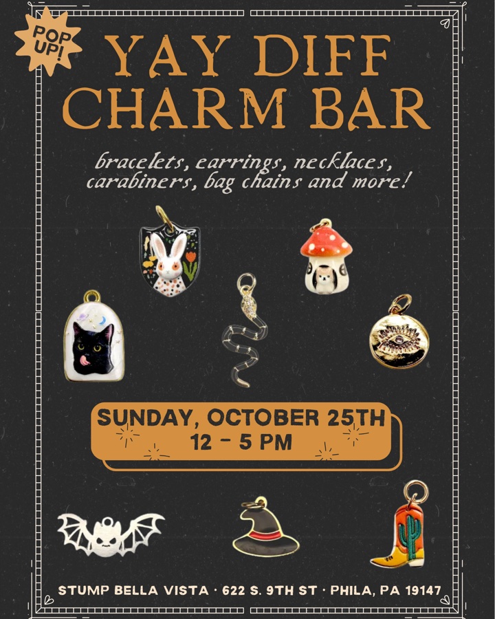 Yay Diff Charm Bar Pop-up 🦇