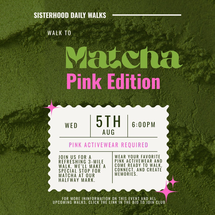 Pink Walk To Matcha 🍵💕