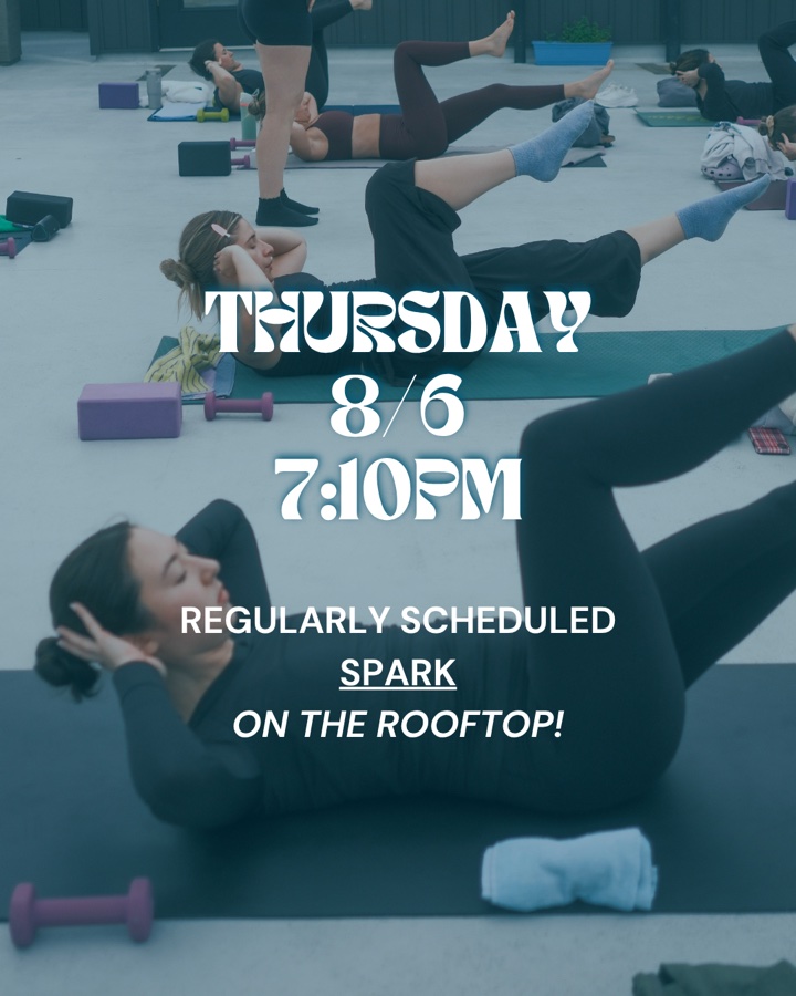 Rotating Rooftop Series: Spark (mat Pilates fusion)