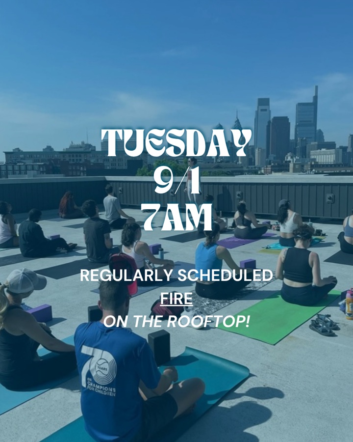 Rotating Rooftop Series: Fire (yoga)