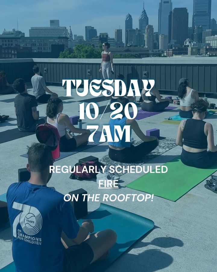 Rotating Rooftop Series: Fire (yoga)