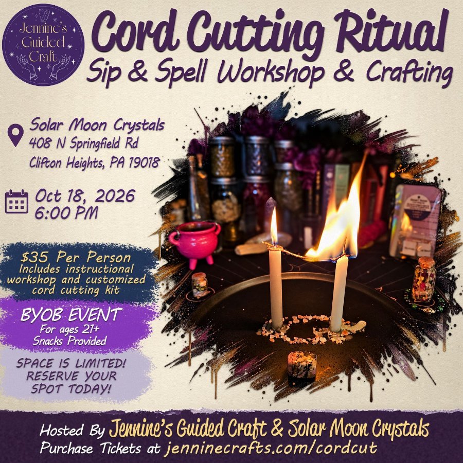 Cord Cutting Ritual Sip & Spell Workshop