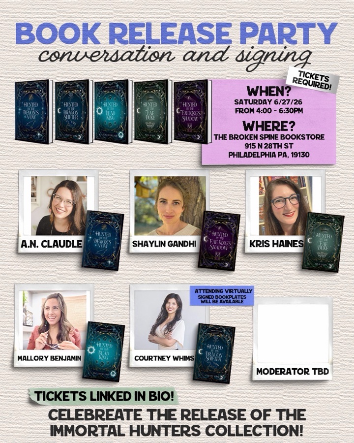 Immortal Hunters Book Release Party