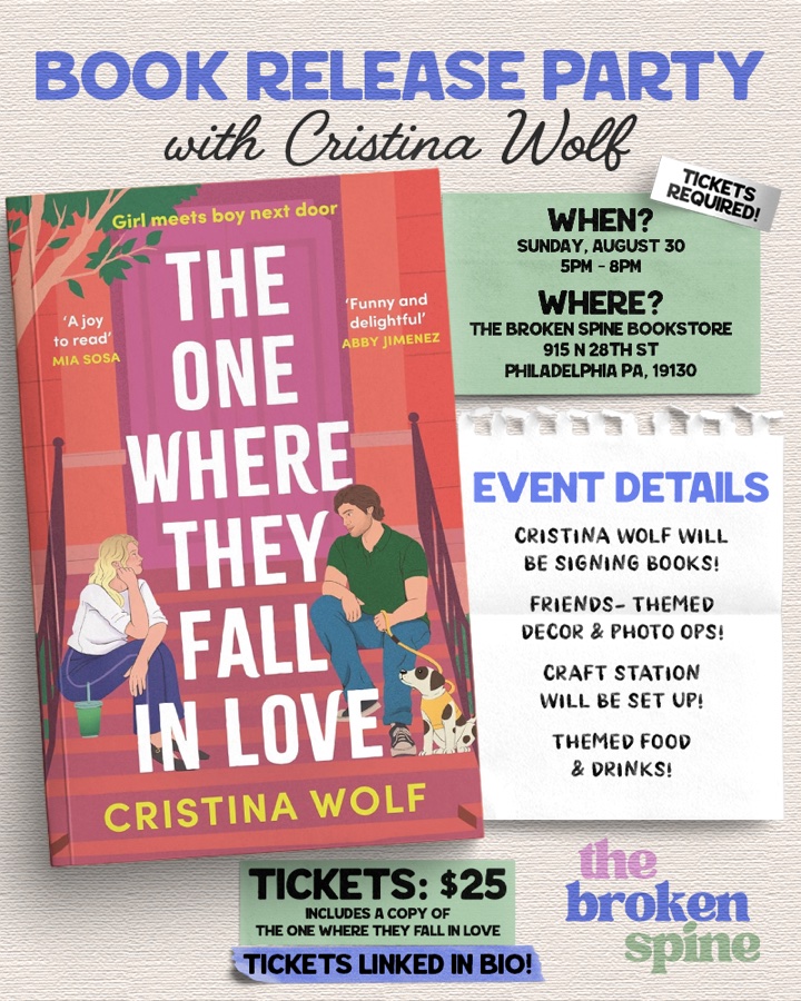 “Friends” Themed Author Signing with Cristina Wolf