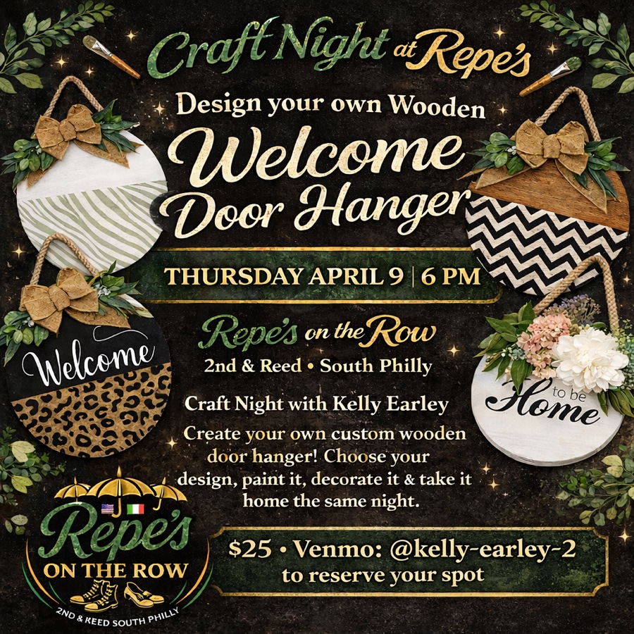 Welcome door hanger craft