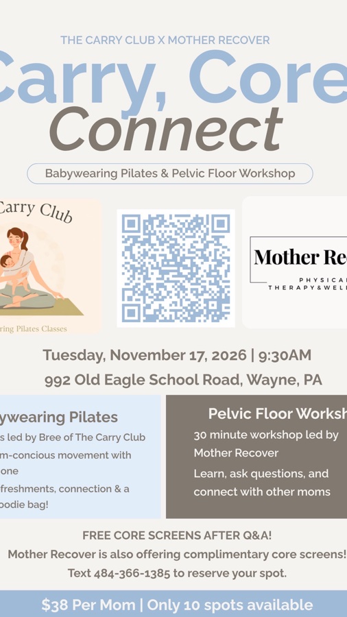 Babywearing Pilates and Pelvic Floor Workshop