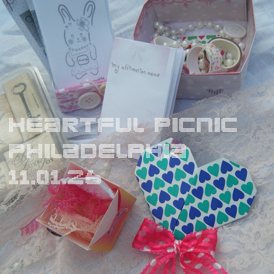 heartful picnic, philly 11.01 ♡ mini portraits and paper crafts