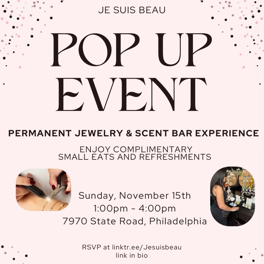 Pop Up Event With Je suis beau