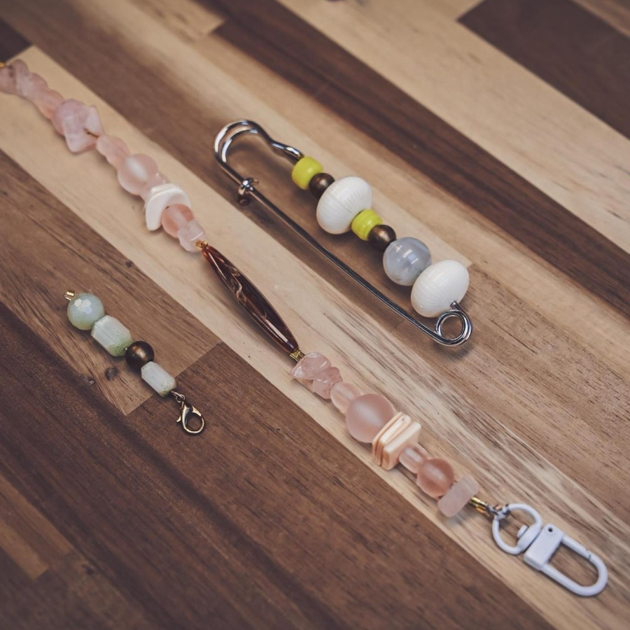 Open Studio/Beaded Key Chain or Bag Charm