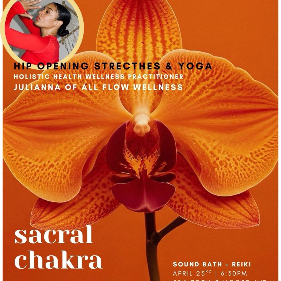Sacral Chakra: Yoga + Sound Bath + Reiki experience