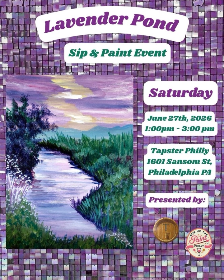 “Lavender Pond” Sip N’ Paint at Tapster Phl (21+)
