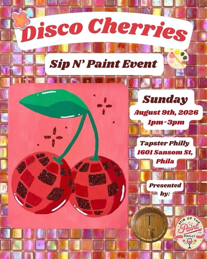 “Disco Cherries” Sip N’ Paint at Tapster Philly (21+)
