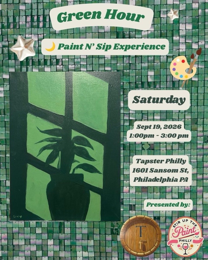 “Green Hour” Paint and Sip at Tapster Philly (21 and Over)