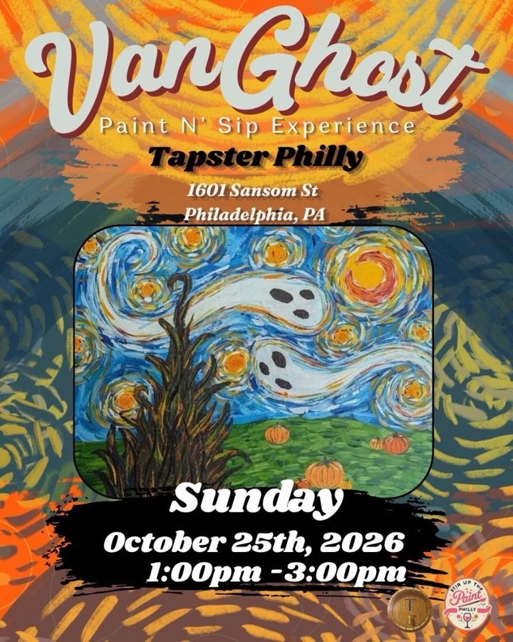 “Van Ghost” Stir Up the Paint Experience at Tapster Philly (21+)