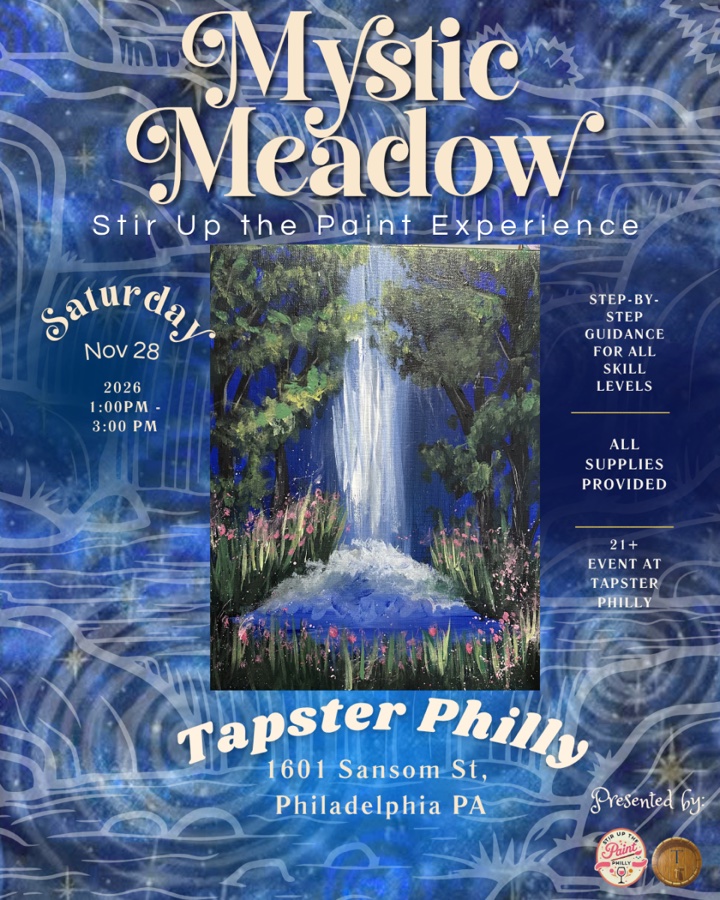 “Mystic Meadow” Stir Up the Paint Experience at Tapster Philly (21+)