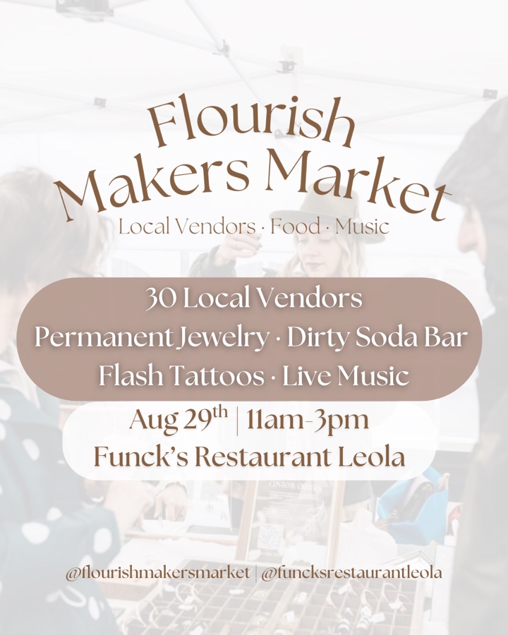 Flourish Makers Market at Funck’s Restaurant Leola