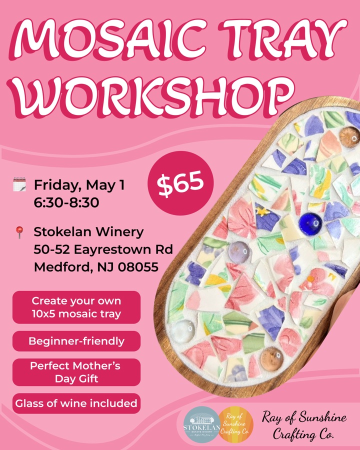 Mosaic Tray Workshop