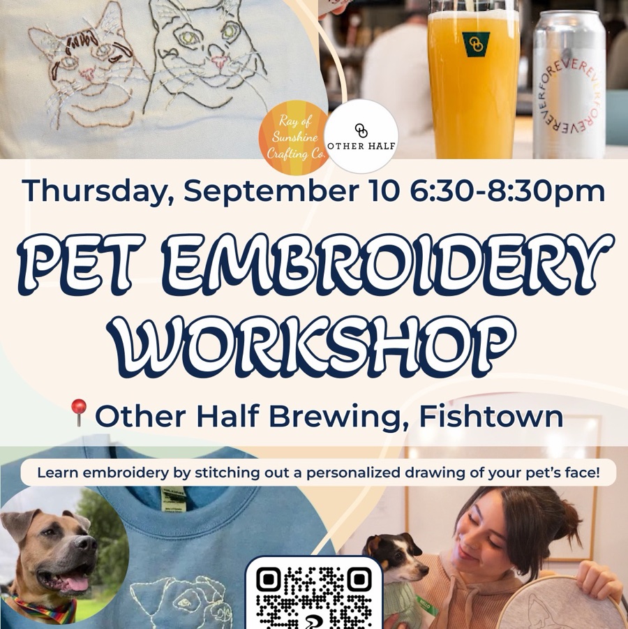 Pet Embroidery Workshop