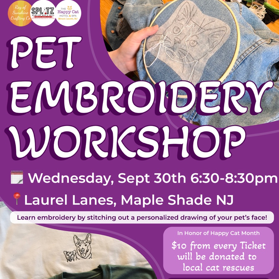 Pet Embroidery Workshop