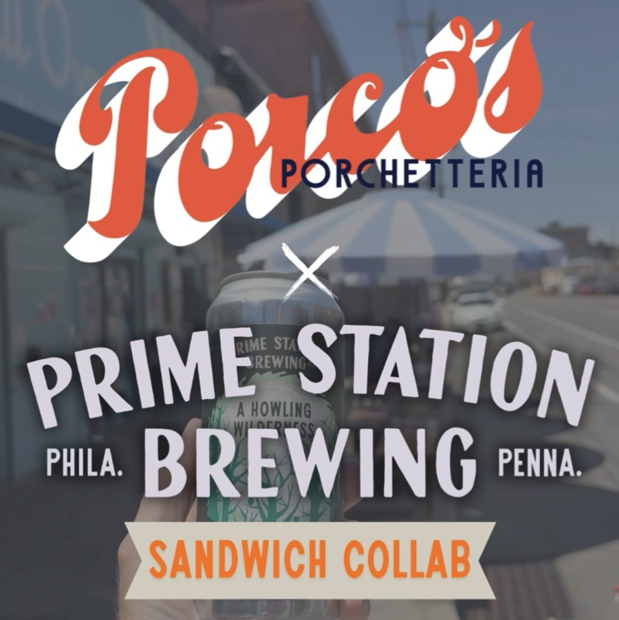 Porco’s x Prime Station Brewing Sandwich Collab