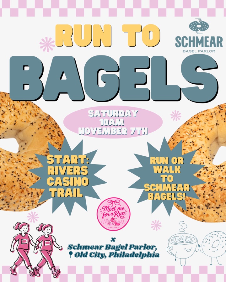 Run/Walk to Schmear Bagel Parlor🥯