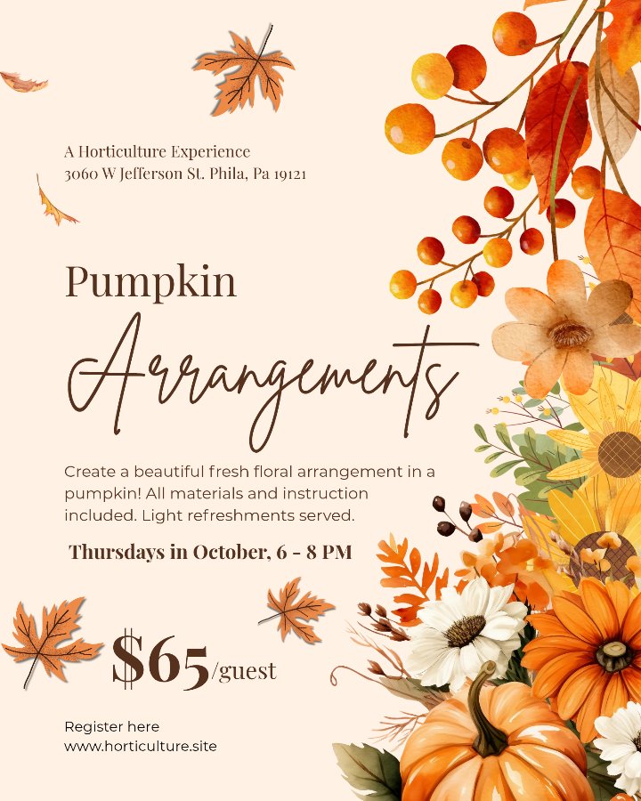 Pumpkin Floral Arrangements