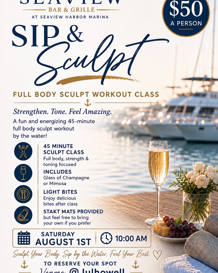 Sip & Sculpt at Seaview in Longport, NJ
