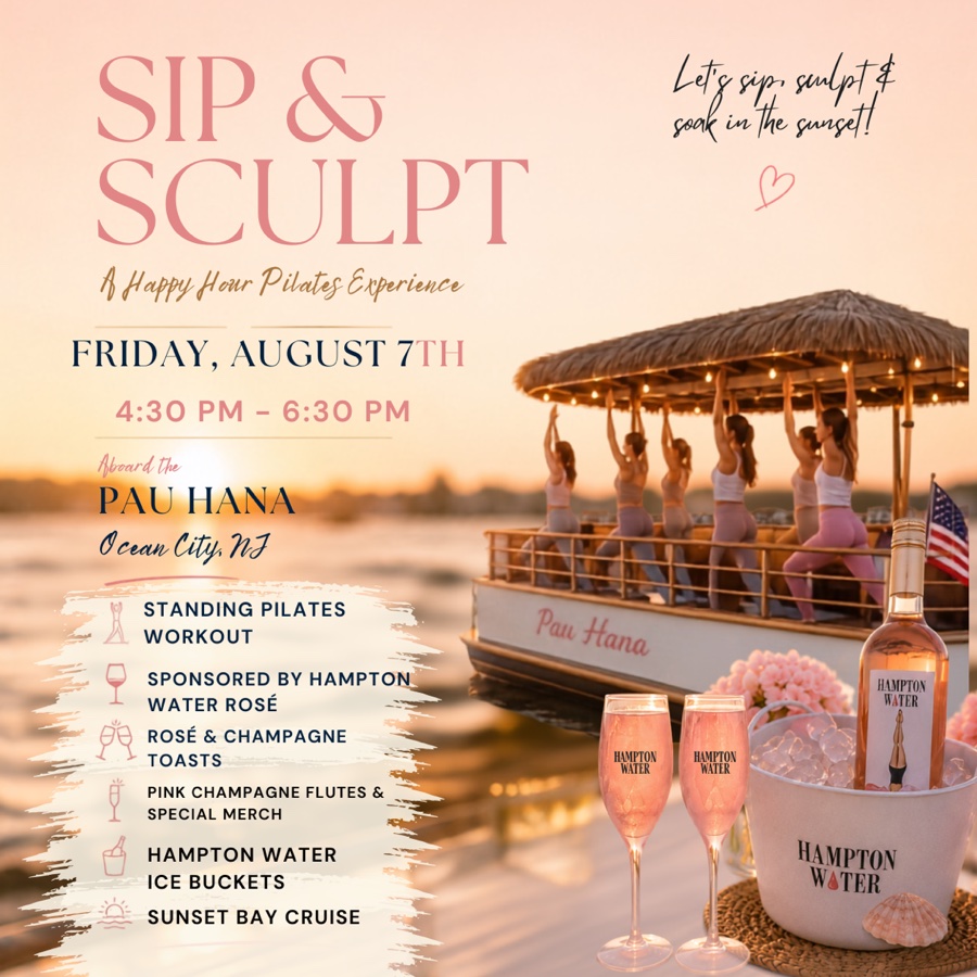 Pilates Tiki Boat Cruise x Hampton Water