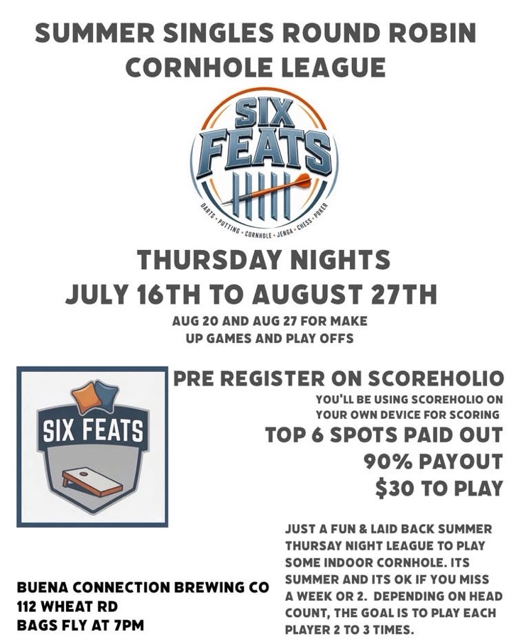 🌞 Summer Singles Round Robin Cornhole League