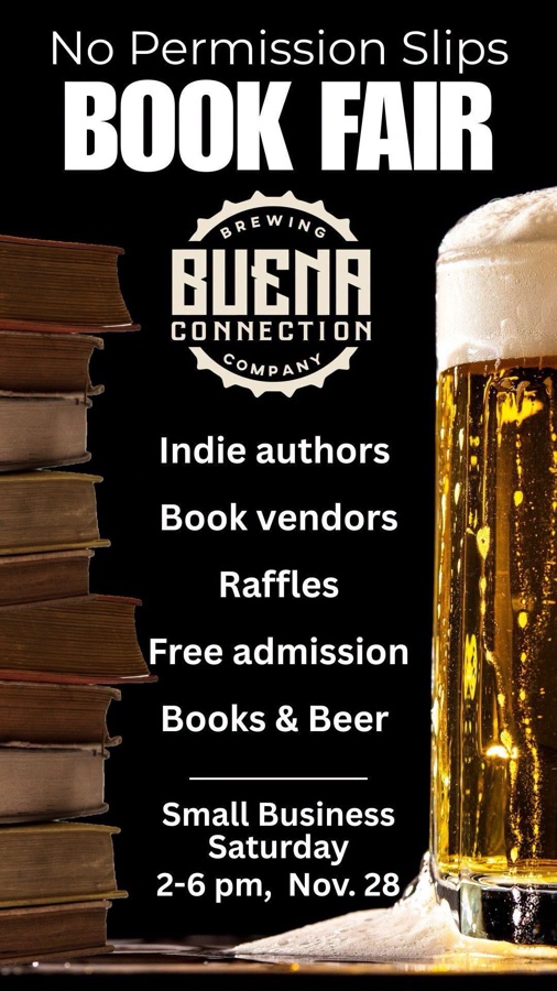 No Permission Slips Book Fair at Buena Connections Brewing Company