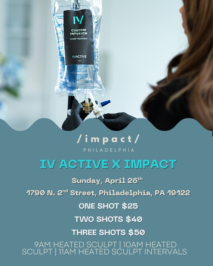 Mobile IV therapy pop up at Impact!