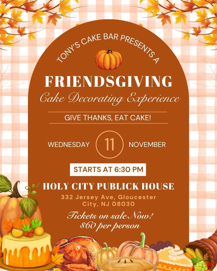 Friendsgiving Cake & Sip🍰🍁