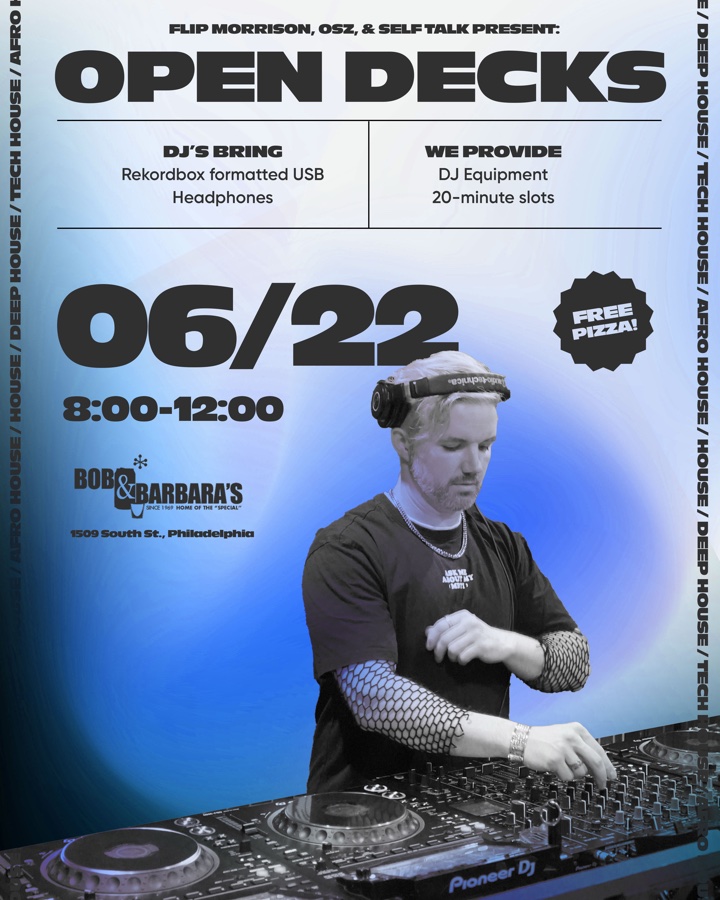 DJ Open Decks at Bob & Barabara’s
