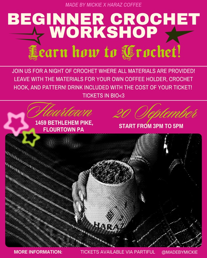Beginner Crochet Workshop!
