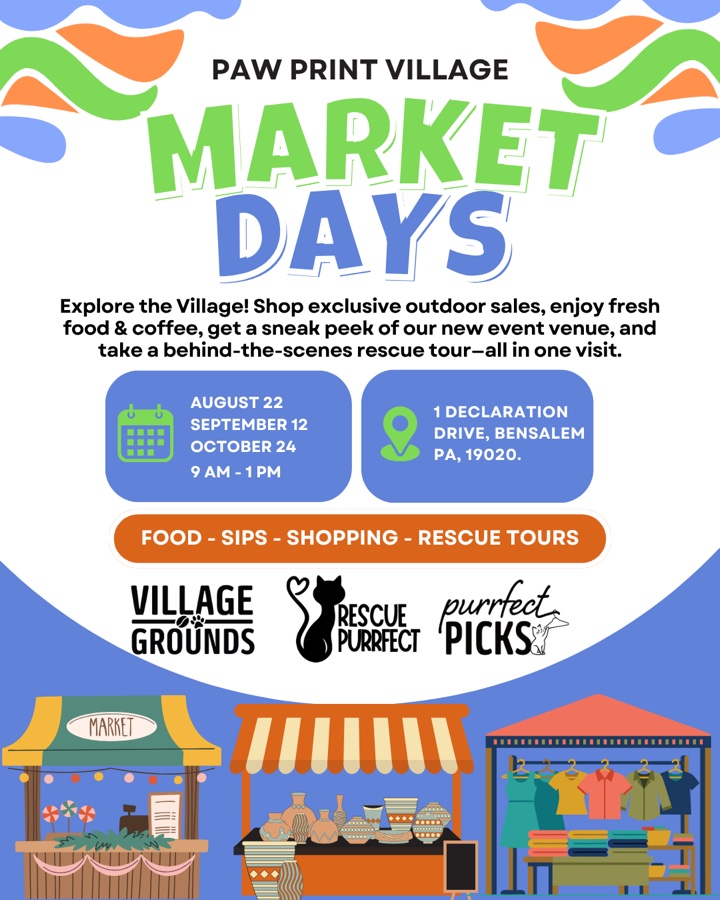 Market days at Paw Print Village