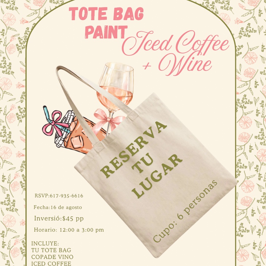 TOTE BAG PAINT Coffee + Wine
