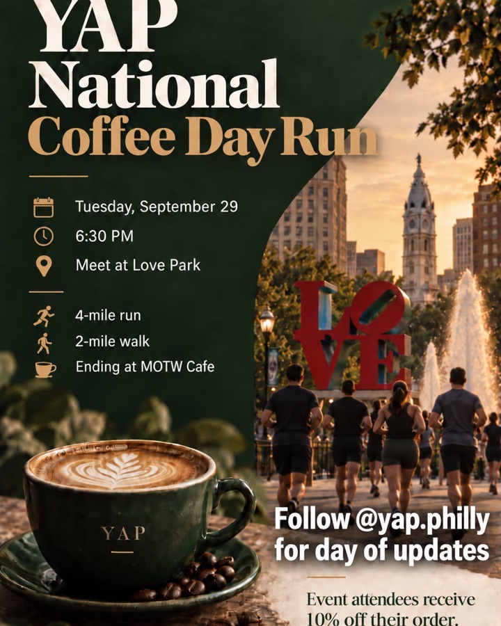 National Coffee Day Run to MOTW by YAP Philly