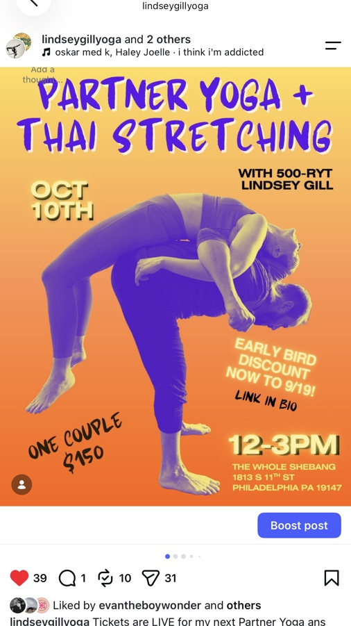 Partner Yoga and Thai Stretching