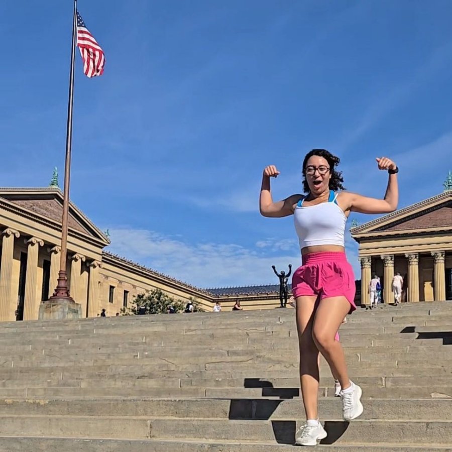 Free Summer Workout at the Art Museum steps