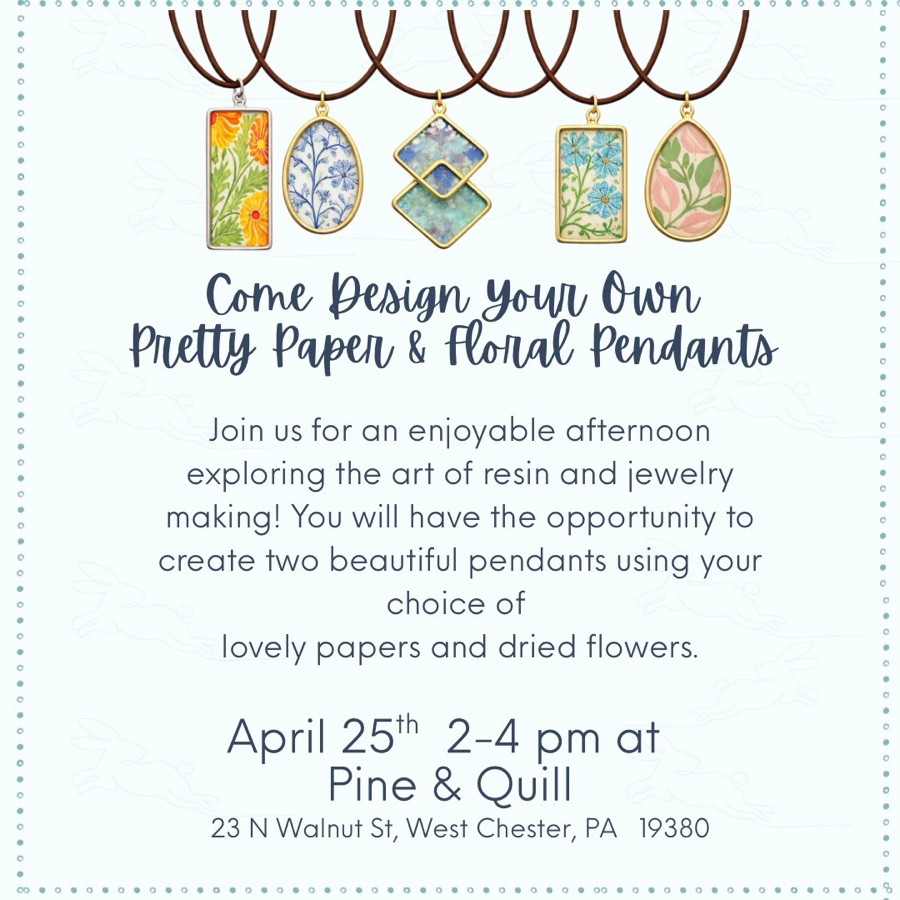 Pretty Paper & Floral Pendants