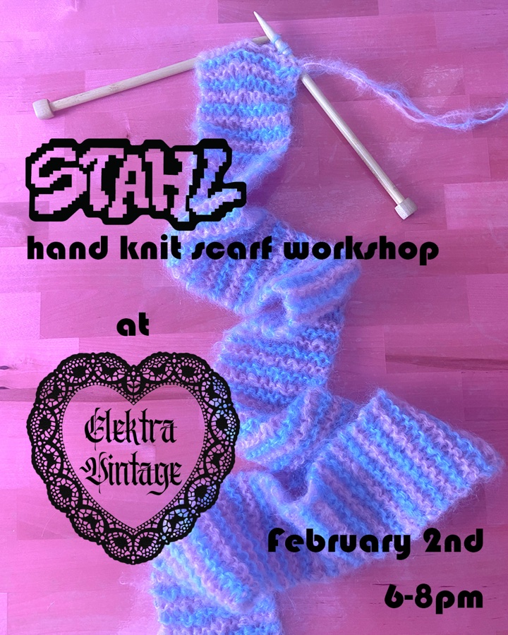 Hand Knit Scarf Workshop