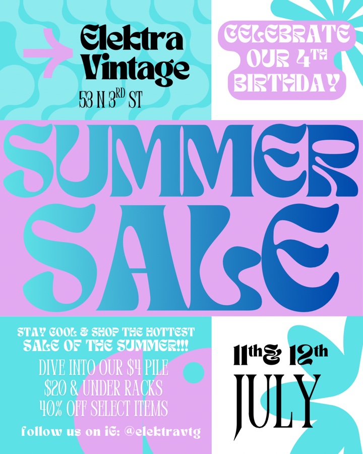 Elektra Vintage 4th Anniversary Sale