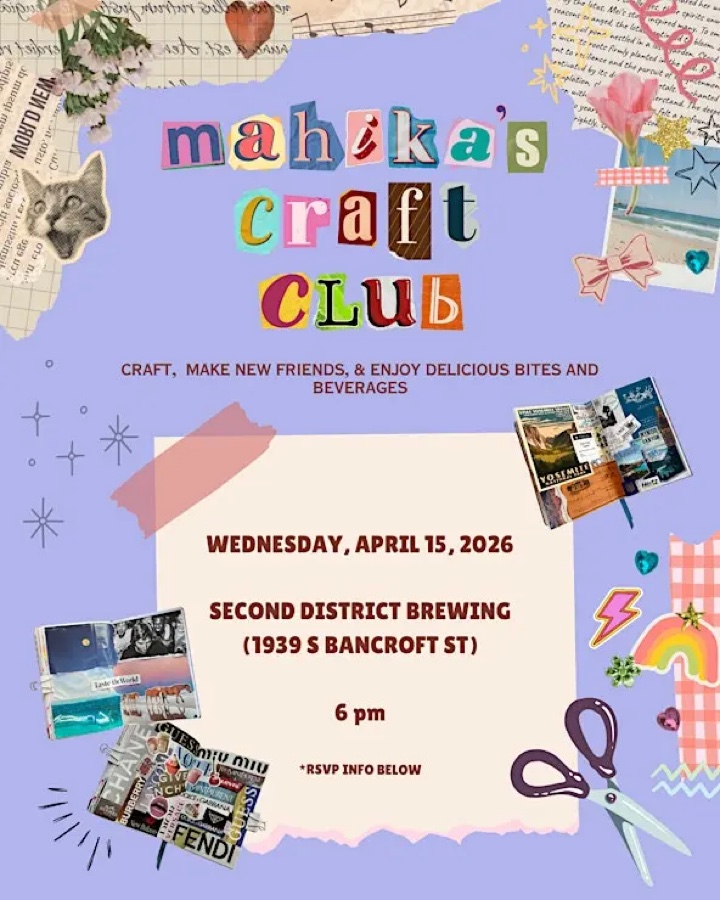 Craft With Friends @ Mahika’s Craft Club