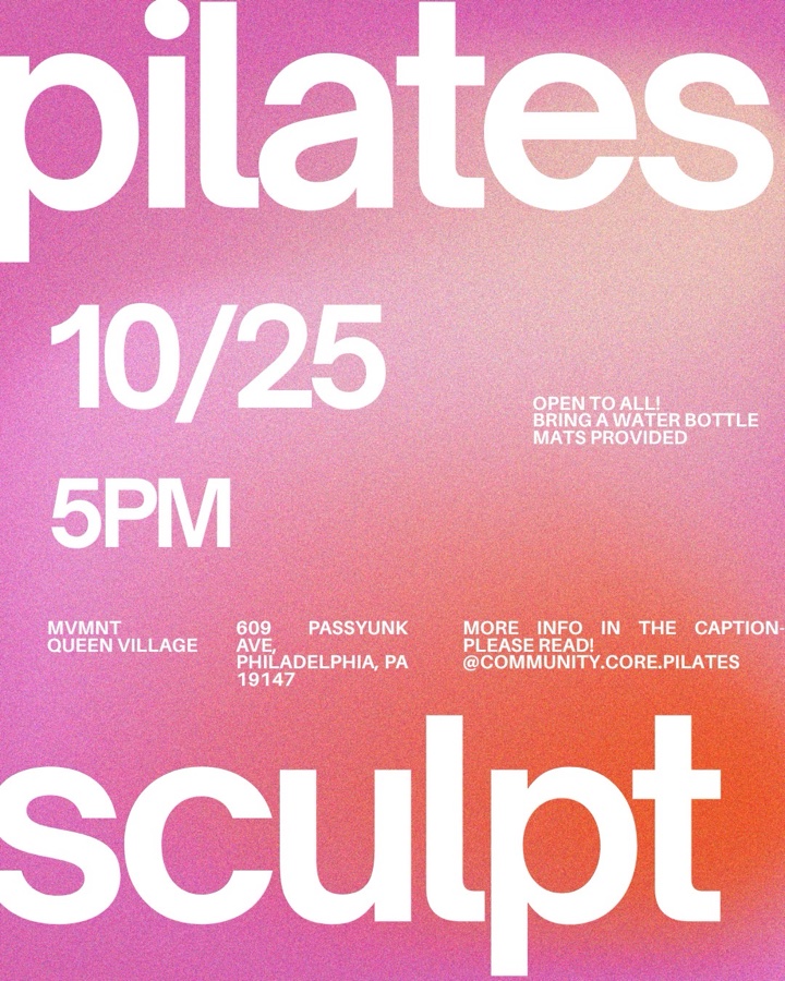 $5 community pilates/sculpt