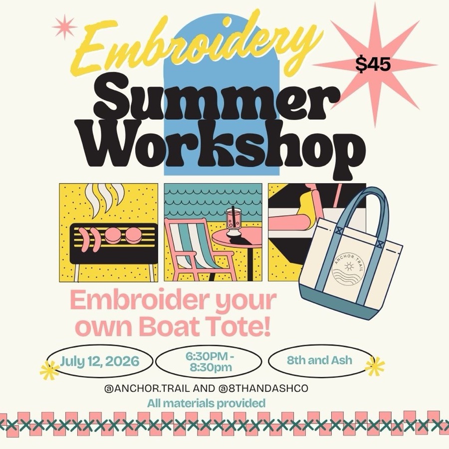 Embroidery Workshop: Boat Totes